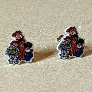 Toy story cast acrylic stud earrings